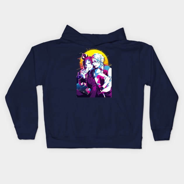 Izaya x Shizuo - Durarara Kids Hoodie by 80sRetro